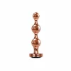 Evolved Gold Digger Small Metal Plug with Black Gem and Rose Gold Finish