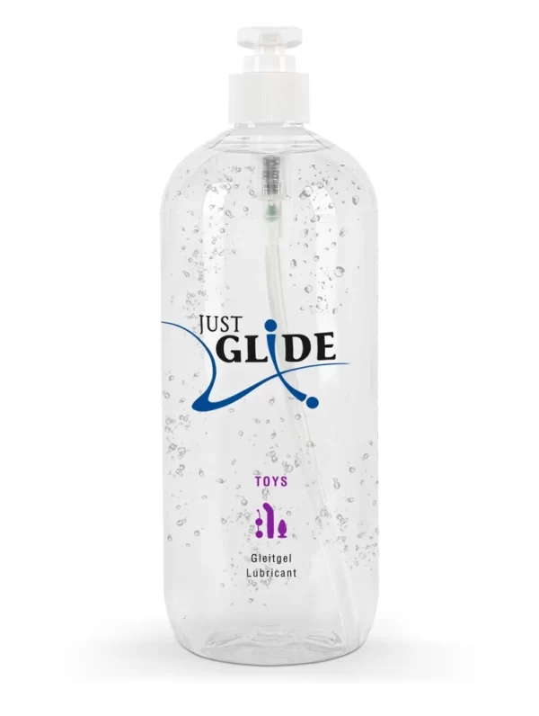 <b>Just Glide Toylube 1000 ml – Advanced Water-Based Lubricant for Accessories</b><br /><br />Experience superior lubrication with Just Glide Toylube 1000 ml