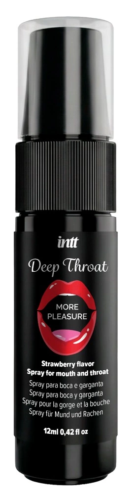 <b>intt Deep Throat Oral Spray Strawberry Flavour 12 ml</b><br /><br />Experience a new level of freshness and comfort with the intt Deep Throat Oral Spray