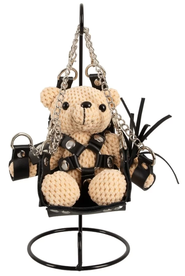 Bad Kitty Teddy Bear with Harness & Swing - 11 cm