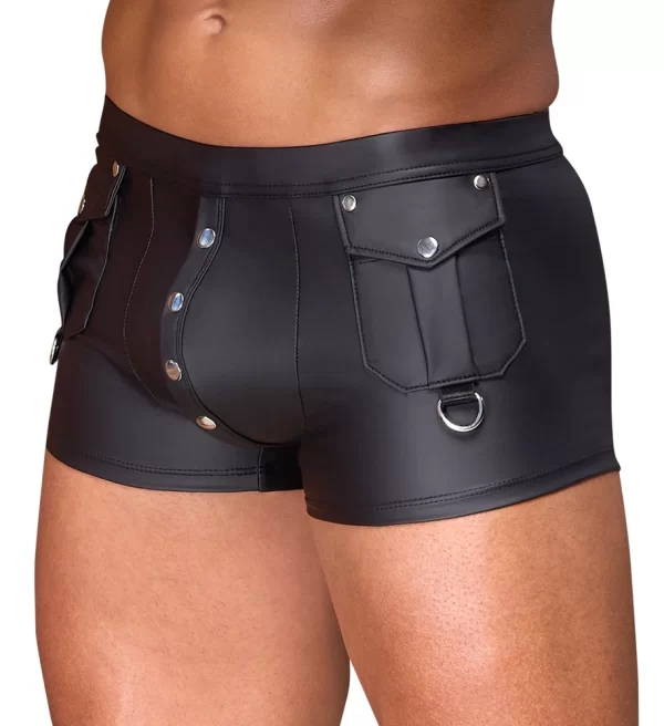Alternative view of NEK Men's Matte Look Pants S Black with D-Ring Front Pockets