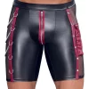 NEK Matte Look Men's Pants S with Red Stripes & Removable Chains - Boutique Anelma