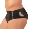 LateX Men's Latex Briefs Black M/L with Integrated Insertable Element