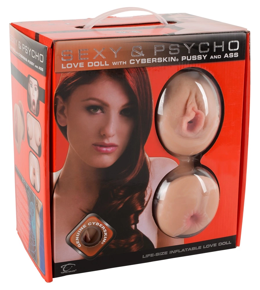 Sexy & Psycho Doll Inflatable Vinyl Model 130 cm with Red Hair - Boutique Anelma Sexy & Psycho Doll Inflatable Vinyl Model 130 cm with Red Hair
