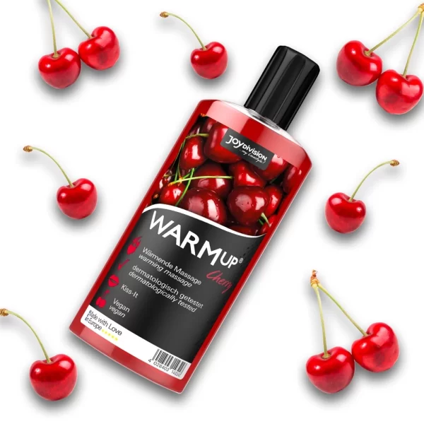<p><strong>Joydivision WARMup Massage Liquid Cherry 150ml â€“ Warming Sensation & Fruity Aroma</strong></p>