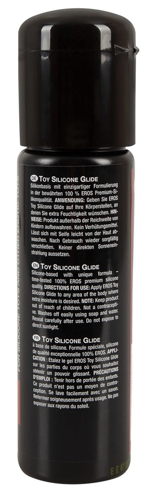 <p>Discover advanced care for your intimate accessories with the EROS Toy Glide Silicone-Compatible Lubricant. Specially formulated for use with silicone-made personal devices