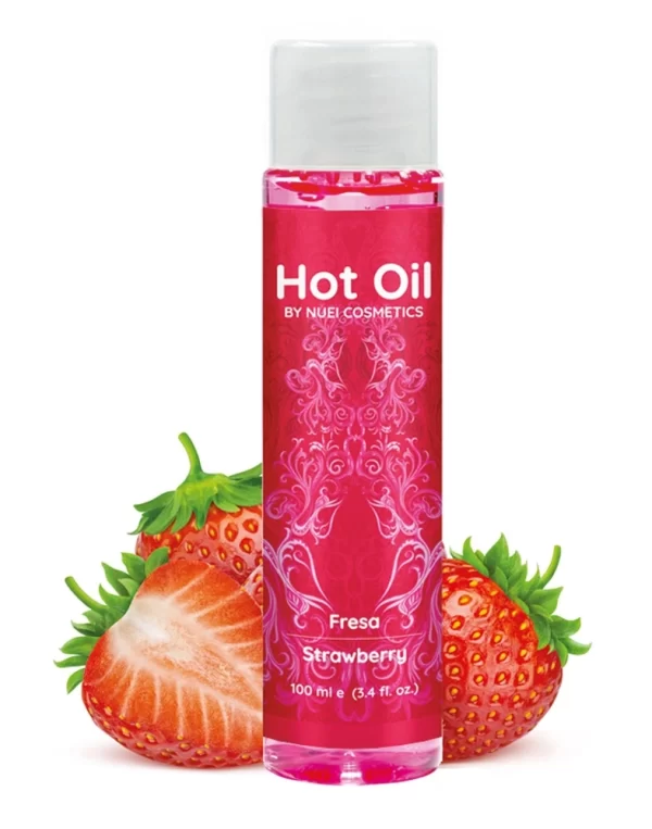 <p><strong>Nuei Hot Oil Strawberry 100 ml</strong> is a premium warming massage oil designed to enhance intimate moments and relaxation routines. Infused with a captivating strawberry aroma