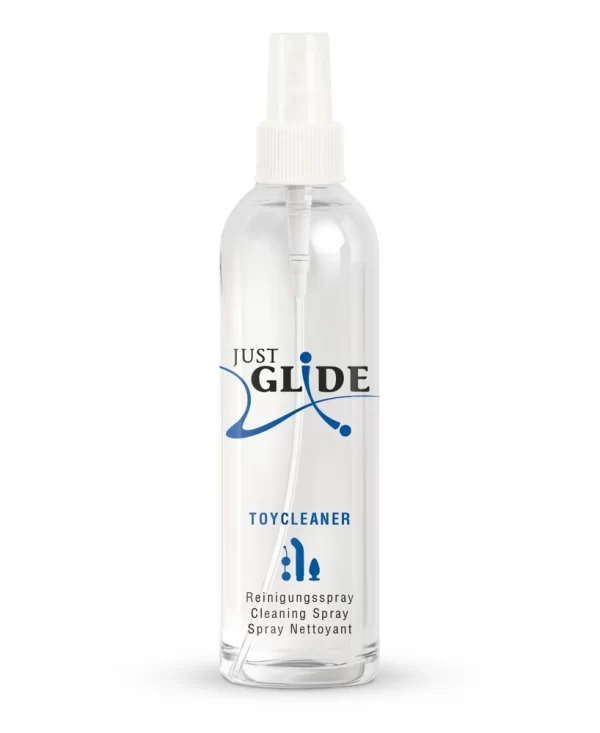 <b>Just Glide Cleaning Spray 250 ml – Advanced Hygiene Formula for Toys</b><br /><br />Ensure your personal accessories remain in pristine condition with the Just Glide Cleaning Spray. Specially developed for comprehensive and reliable hygiene