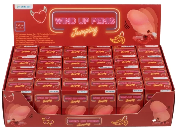 You2Toys Wind-Up Willy Display 24pcs - Fun Wind-Up Miniature