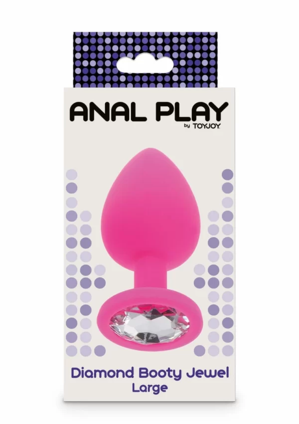 <p>Discover the elegance and sophistication of the TOYJOY Diamond Booty Jewel Large Silicone Plug with Gemstone Accent. This refined model is expertly crafted from premium
