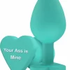 ToyJoy Booty Sweethearts Silicone Plug Heart Base Black Medium