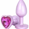 ToyJoy HAPPINESS Time To Shine Plug Heart-Shaped Gem Aluminium Small