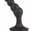 Dr. Joel Graduated Prostate Probe Silicone 4â€ Ergonomic Curved Black