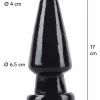 HIDDEN DESIRE Extreme Cone Head Large 17 cm Intimate Plug Black