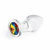 Crystal Desires Rainbow Gem Medium Borosilicate Plug Colorful Design