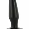 Anal Pleasure System Black Silicone Plug Medium 4890888819988