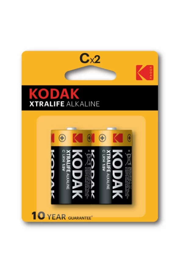Kodak XTRALIFE Alk C-Cell 10x2 High-Performance Batteries Pack
