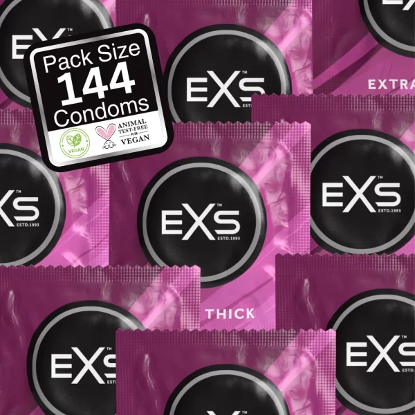 <p><strong>EXS Extra Thick 144 pcs – Advanced Protection Latex Barrier System</strong></p>