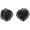 CalExotics Lace & Vegan Leather Nipple Covers - Black
