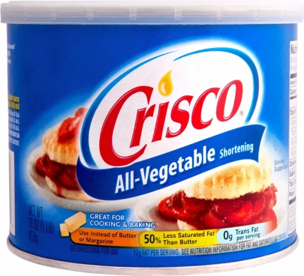 Crisco All-Vegetable Shortening 16 oz 453g - Multi-Purpose Fat-Based Formula