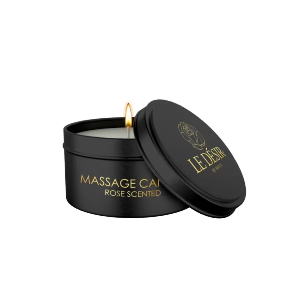 Le Desir Massage Candle Rose Scented 80g - Aromatic Wax for Relaxing Rituals