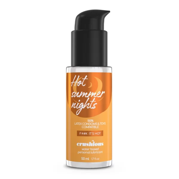Crushious Water-Based Warming Lubricant 50ml - Long-Lasting & Skin-Friendly