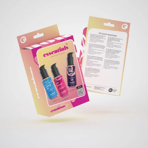 <strong>Crushious Essentials 3-Piece Lubricant Set 3x50ml â€“ Variety & Convenience</strong><br><br>Experience enhanced comfort and versatility with the Crushious Essentials Lubricant Set. This thoughtfully curated collection features three distinct formulas