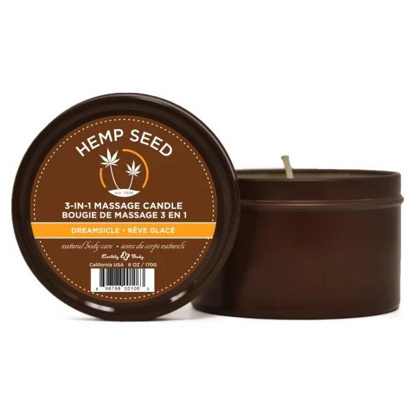 Earthly Body Dreamsicle Multi-Purpose Massage Candle 170g