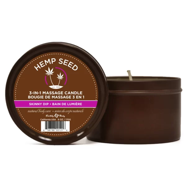 Skinny Dip Massage Candle 170g - Nourishing 3-in-1 Natural Oil Formula