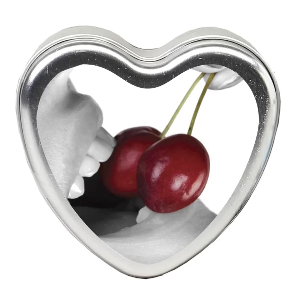 Earthly Body Edible Massage Candle Cherry 113g - Nourishing Oil