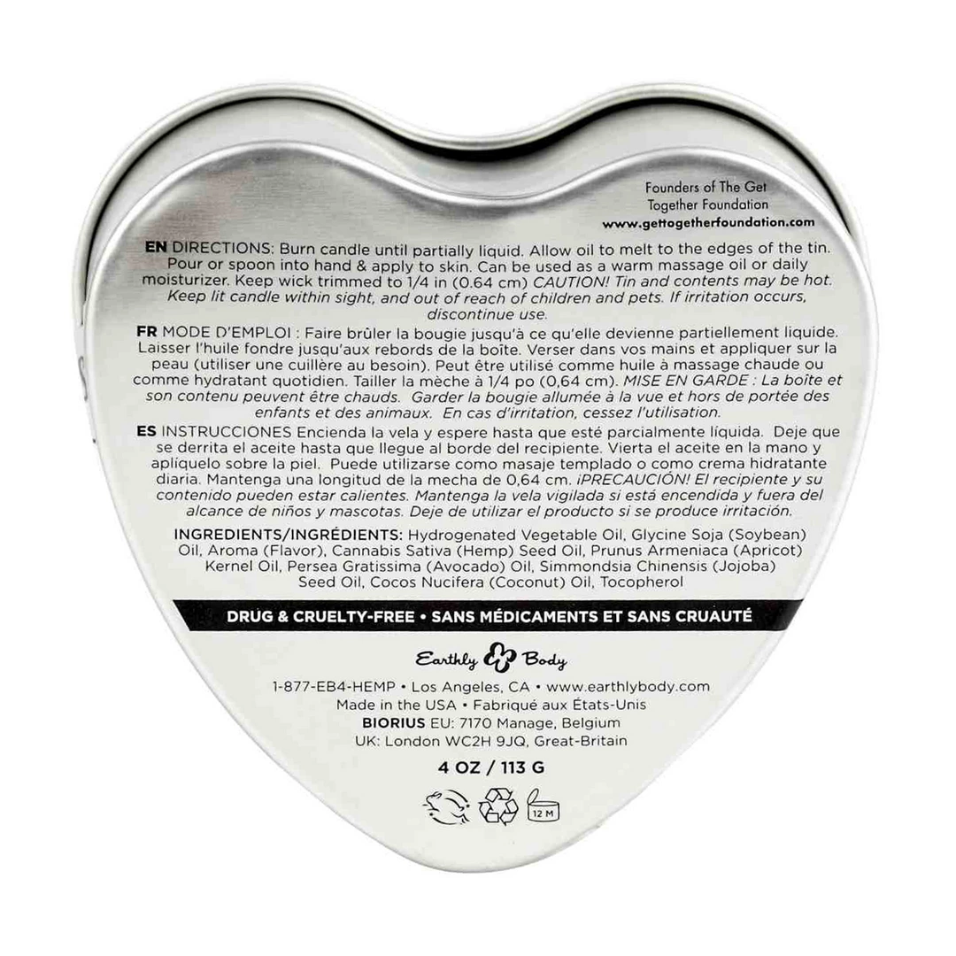 Earthly Body Świeca do masażu truskawkowa 113g aromatyczna pielęgnacja - Boutique Anelma <p>Experience a unique blend of relaxation and skincare with the Earthly Body Edible Massage Candle in Strawberry. This innovative heart-shaped candle transforms into a luxurious