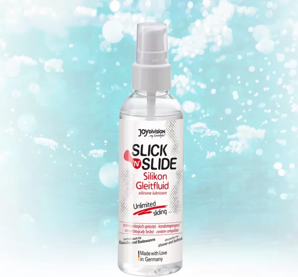 <p><strong>pjur SLICK'N'SLIDE Silicone Lubricant 100ml</strong> is a premium