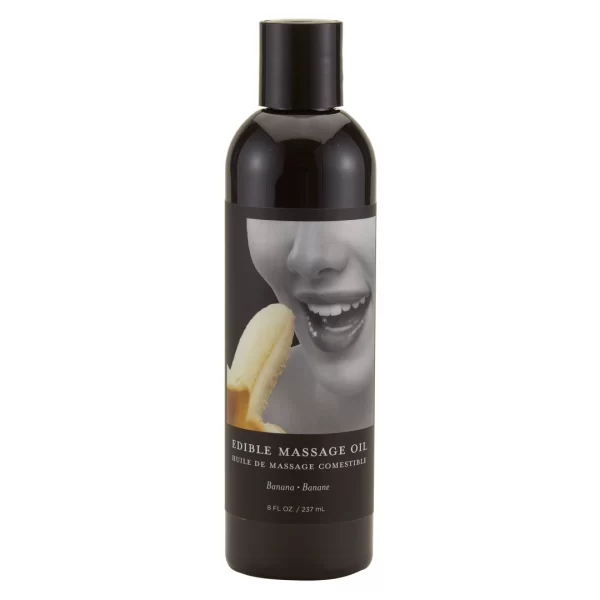 Earthly Body Hemp Seed Banana Massage Oil 237ml - Edible