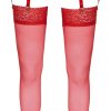 Straps-Strümpfe Stockings red 5