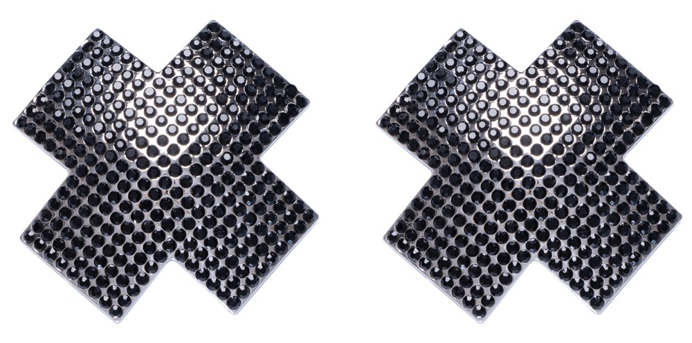 Nipple Jewellery cross black