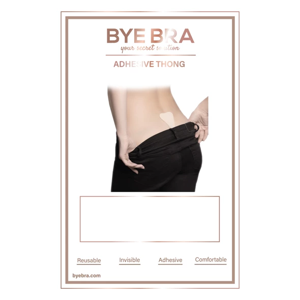 Lingerie Women - Boutique Anelma Bye Bra Adhesive Thong Nude One Size - Samoprzylepne bezszwowe stringi