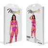 Floral Fishnet Two Piece Set - One Size - Pink Orchid