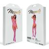 Heart Fishnet Bodystocking with Heart Detail - One Size - Bubbelgum Pink