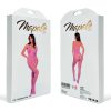 Feather Kiss Fishnet Bodysuit - One Size - Bubbelgum Pink