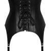 Leder Strapscorsage 2XL