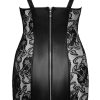 Leder Minikleid busenfrei 2XL