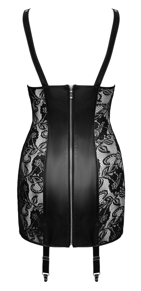 Leder Minikleid busenfrei 2XL