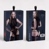 Venus Crush - Latex Look Vinyl Teddy - L/XL - Black