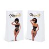 Halter Bodysuit - L - Nude/Black