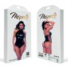 Lace-up Halter Bodysuit - L - Gloss Black