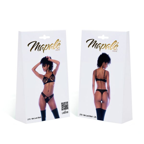 Rock Star - Two Piece Set - L/XL - Wet Look Black
