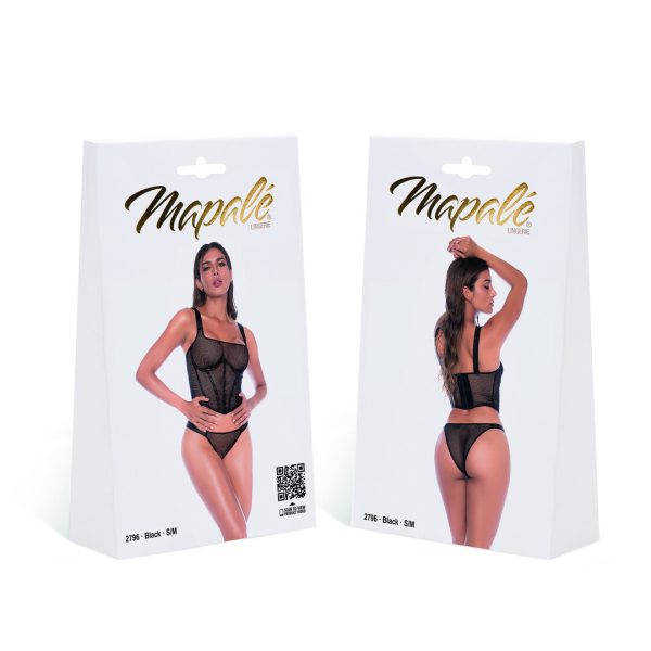 Mesh Two Piece Set - L/XL - Black