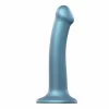 Strap-On-Me Mono Density Intimate Device Metallic Shine Duck Blue 18cm - Boutique Anelma Dildos & dongs