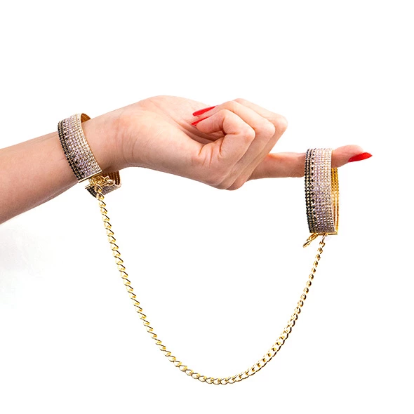 Rianne S Icons Diamond Handcuffs Liz zdobione kryształkami 15x10cm - Boutique Anelma <p><strong>Discover sophistication and style with the Rianne S Diamond Style Handcuffs – Elegant Adjustable Model