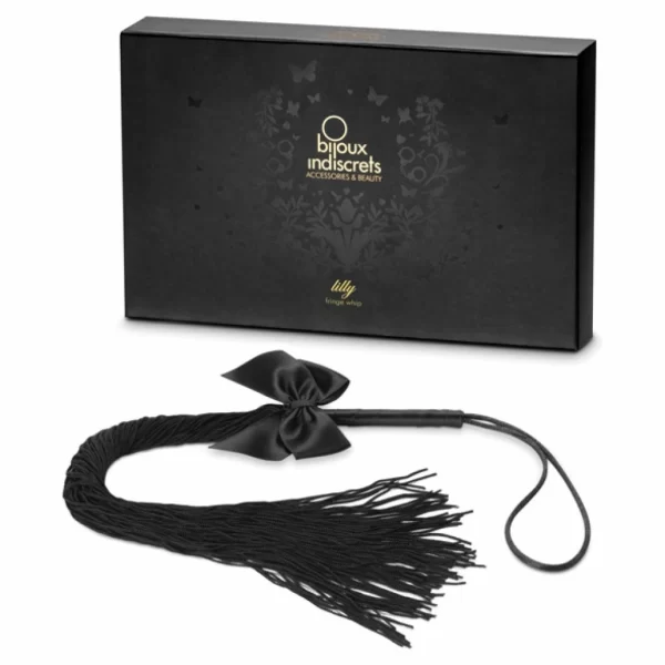 Bijoux Indiscrets Lilly Soft Fringe Whip - Elegant Faux Leather